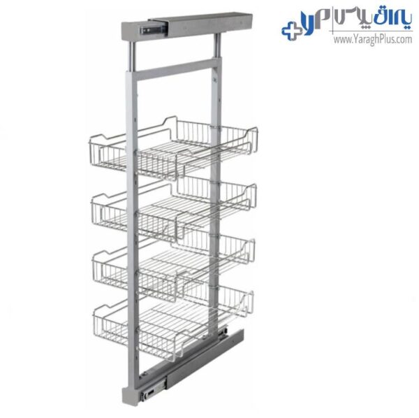 ﺳﻮﭘﺮ وسط کابینت کمدی ﺑﺎ ریل آرام‌بند و ﻗﺎﺑﻠﯿﺖ ﻧﺼﺐ ﺑﻪ درب مدل راﯾﺎن