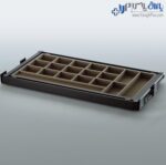 جای کمربند و کروات و زیورآلات مخمل ریلی قابل رگلاژ آرام‌بند یونی‌هاپر ws4117