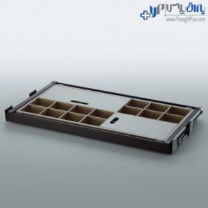 جای کمربند و کروات و زیورآلات ریلی داخل کمد باکسدار قابل رگلاژ آرام بند یونیهاپر ws4118