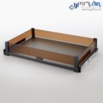 جای البسه ریلی با دیواره شیشه ای داخل کمد لباس آرام‌بند یونی‌هاپر ws4128