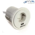 پریز توکار کابینت گرد سیمپل ملونی 10034 - Image 2