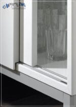 مکانیزم درب ریلی کمد تاپلاین سوپر اسلیم توکار دو درب (شیارخور) ملونی 11016+11011+11018