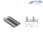 مکانیزم تاپ لاین سه درب روکار با عرض حداکثر 360 سانتیمتر فانتونی - Image 5