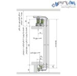 مکانیزم تاپ لاین سه درب روکار با عرض حداکثر 360 سانتیمتر فانتونی - Image 7