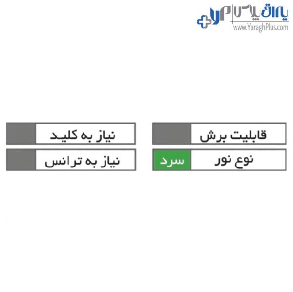 چراغ LED شلف نوری دو طرفه و فرانت آلومینیومی فانتونی N121 - N122 - N123