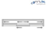 مکانیزم تاپ‌لاین UM3 سه درب توکار با عرض حداکثر 360 سانتیمتر فانتونی K024