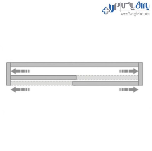 مکانیزم تاپ‌لاین UM2 دو درب توکار با عرض حداکثر 240 سانتیمتر فانتونی K023