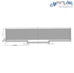 مکانیزم تاپلاین UL3 سه درب روکار با عرض حداکثر 360 سانتیمتر فانتونی K026