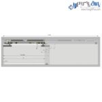 مکانیزم پاکت دور توکار چوبی تک درب بدون پروفیل کف با عرض درب حداکثر 120 سانتیمتر فانتونی K107