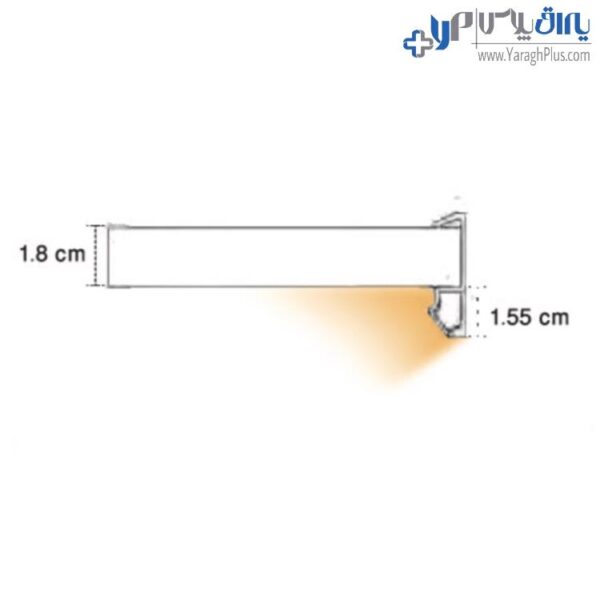 چراغ LED داخل کمد و کابینت جهت جلوی شلف چوبی فانتونی N583 - N584 - N585