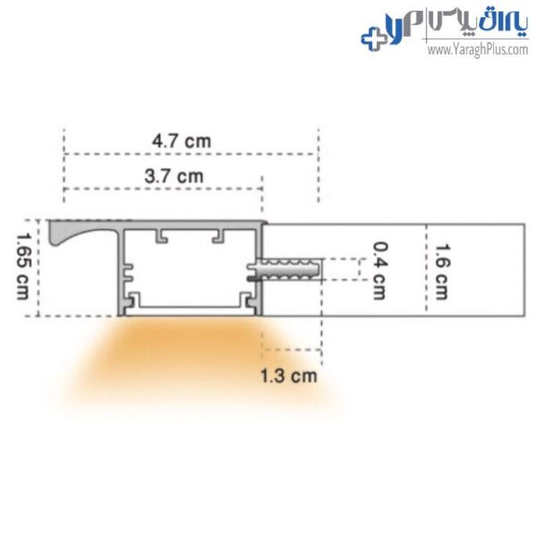 چراغ LED زیر کابینت هوایی و دستگیره فانتونی N523 - N524 - N525