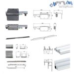 مکانیزم تاپلاین UL3 سه درب روکار با عرض حداکثر 360 سانتیمتر فانتونی K026