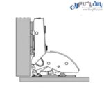 لولا آرام بند استار پلاس آینه روکار کلیپسی 125 درجه با پایه 3D فانتونی - Image 4