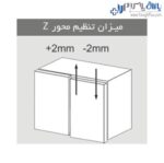لولا آرام بند کابینت پروفشنال روکار کلیپسی 110 درجه رنگ مشکی تیتانیوم با پایه خطی 3D فانتونی - Image 6