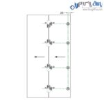 مکانیزم درب آکاردئونی تاشو وینگ لاین W2 سری 200 فانتونی - Image 5