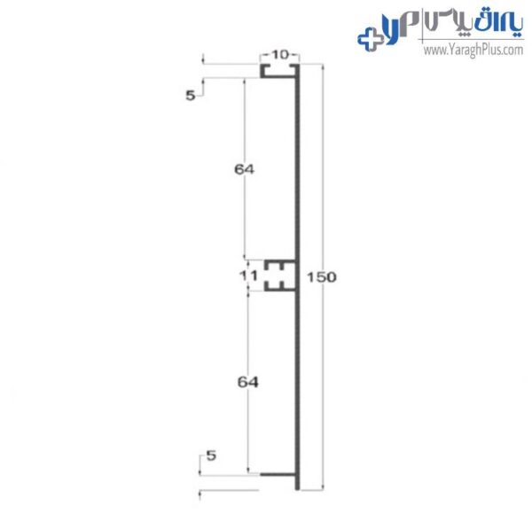 پاخور خشدار آلومینیومی 480 سانتیمتری فانتونی L409 - L410