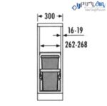 سطل زباله چند منظوره هایلو مدل یوروکارگواس جهت یونیت 30 سانتیمتر فانتونی - Image 4