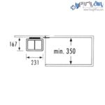 سطل زباله چند منظوره متصل به درب هایلو فانتونی - Image 5