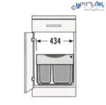 سطل زباله چند منظوره هایلو مدل رامسپار تاندم اس جهت یونیت 50 سانتیمتر به بالا فانتونی - Image 3