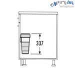 سطل زباله چند منظوره متصل به درب هایلو فانتونی Q070