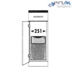 سطل زباله چند منظوره هایلو مدل تاندم جهت یونیت 30 سانتیمتر به بالا فانتونی - Image 4