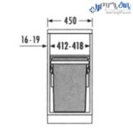 سطل زباله چند منظوره هایلو مدل یوروکارگواس جهت یونیت 45 سانتیمتر به بالا فانتونی - Image 4