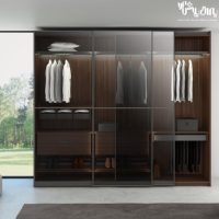 مکانیزم تاپ لاین دو درب توکار با پروفیل آلومینیومی عرض حداکثر 240 سانتیمتر فانتونی