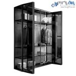 مکانیزم درب آکاردئونی تاشو وینگ لاین درب پروفیل آلومینیوم سری 500 فانتونی