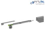 مکانیزم آویز تاپ لاین دو درب توکار چوبی بدون پروفیل کف با عرض حداکثر 240 سانتیمتر فانتونی - Image 8