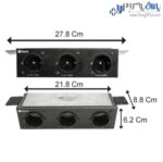 پریز برق سه سوکت زیر میز اداری و زیر کابینت هوایی فانتونی N367 , N368 - Image 2