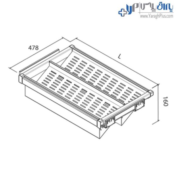 جا کفشی ریلی داخل کمد لباس رنگ سفید طرح ایتالین فانتونی j529 - j530