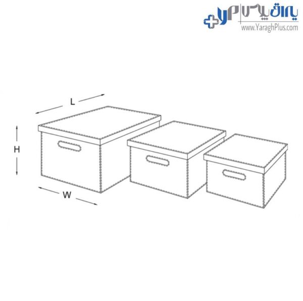 باکس چرمی داخل کمد لباس رنگ موکا سایز بزرگ فانتونی j663