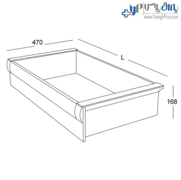 باکس ریلی داخل کمد لباس با فریم چرم رنگ دودی فانتونی j628 - j629