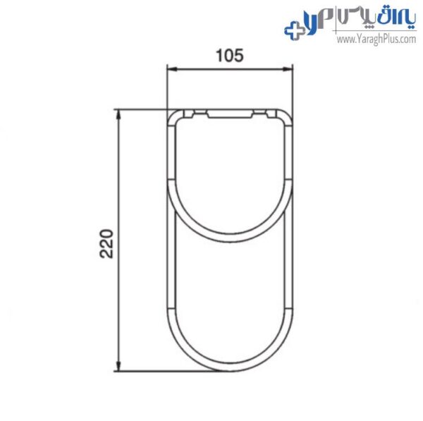 رک دو طبقه جای بطری زیر کابینت هوایی رنگ برنز فانتونی G090