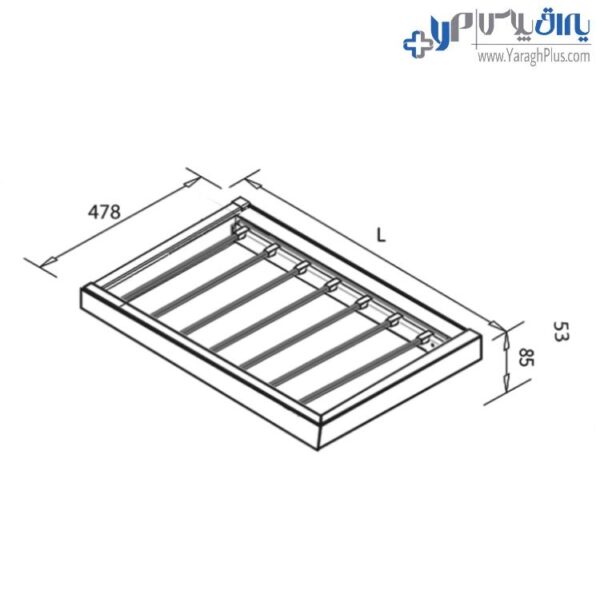 رک ریلی جای شلوار داخل کمد لباس رنگ مخمل مشکی فانتونی j317 - j318 - j319