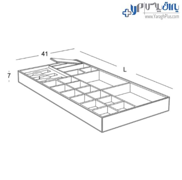 باکس زیورآلات چرم کامپکت داخل کشو سری 4 رنگ موکا فانتونی j670 - j671