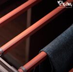 رک ریلی جای شلوار داخل کمد لباس رنگ موکا قرمز فرنچ استایل فانتونی j913 - j914