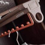 رک سقفی هنگر لباس رنگ موکا قرمز فرنچ استایل فانتونی - Image 4