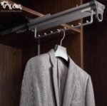 رک سقفی هنگر لباس رنگ طوسی فرنچ استایل فانتونی j944