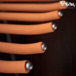 رک جای شلوار دیواری یک طرفه رنگ طوسی نارنجی فرنچ استایل فانتونی - Image 3