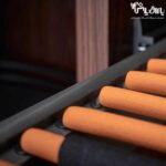 رک جای شلوار دیواری یک طرفه رنگ طوسی نارنجی فرنچ استایل فانتونی - Image 4