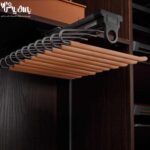 رک جای شلوار سقفی یک طرفه رنگ طوسی نارنجی فرنچ استایل فانتونی - Image 5