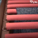 رک جای شلوار دیواری یک طرفه رنگ موکا قرمز فرنچ استایل فانتونی - Image 3