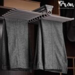 رک جای شلوار سقفی دو طرفه رنگ طوسی فرنچ استایل فانتونی - Image 2