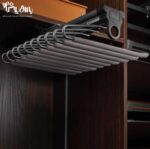 رک جای شلوار سقفی یک طرفه رنگ طوسی فرنچ استایل فانتونی - Image 2