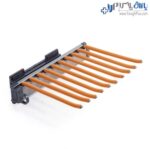 رک جای شلوار دیواری یک طرفه رنگ طوسی نارنجی فرنچ استایل فانتونی j921