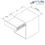 میز کشویی آرام بند فانتونی - Image 2