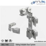 مکانیزم درب آکاردئونی 40 کیلویی قرقره بلبرینگی آلباتور - Image 4