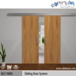 مکانیزم آویز دو درب کشویی متقارن 120 کیلویی بدون آرامبند آلباتور M21 9800
