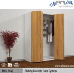 مکانیزم درب آکاردئونی 40 کیلویی قرقره بلبرینگی آلباتور M05 7440